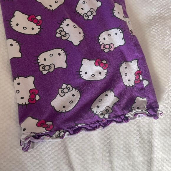 HELLO KITTY PURPLE CAPRI LOUNGE PANTS - Picture 4 of 7